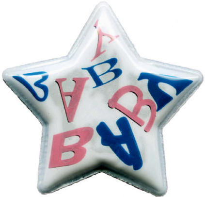 нашивка в в виде звездочки с паралоновой прокладкой